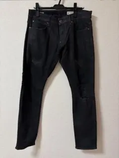 美品】DIESEL THAVAR ブラックデニム W28 L30 スリム - メルカリ