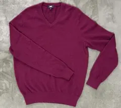 UNIQLO カシミアVネックメンズセーターM