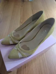 DIANA イエロー ハイヒールパンプス 23.5cm