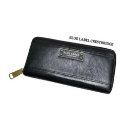 BLUE LABEL CRESTBRIDGE★ラウンドファスナーチェック柄✨美品