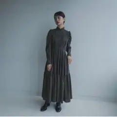 foufou / ドレスのようなイージーギャザーワンピース / ダークネイビー