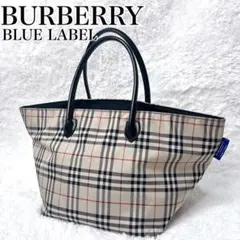 BURBERRY バーバリー ブルーレーベル ノバチェック 舟形トートバッグ