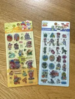 ズートピア＆トイ・ストーリー ぷっくり 立体シール 2枚セット