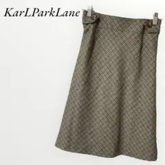 日本製 カールパークレーン ハイウエストスカート 総柄 レトロ Lサイズ 春夏