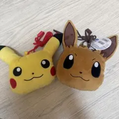 海外限定】 ポケモン ピカチュウぬいぐるみキーホルダー ハート