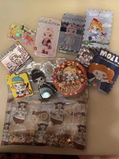 MOLLY アクリル、プレート、ビニールポーチセット