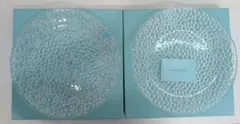 ティファニー コブルストーン プラター 2枚セット ガラス大皿 ペア1枚未使用のサムネイル