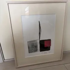 篠田桃紅 初心リトグラフ 版画 手彩　直筆サイン 墨絵　水墨画