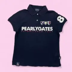 PEARLY GATES パーリーゲイツ ポロシャツ ネイビー 2 - メルカリ