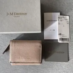J&M DAVIDSON ベージュ 三つ折り財布のサムネイル