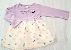 長袖ワンピース 90cm キッズ服