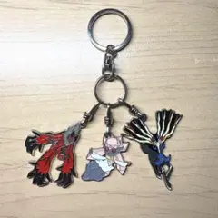 イベルタル　ゼルネアス　ディアンシー　ポケモン　フィギュア　キーホルダー　レトロ