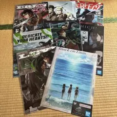 一番くじ　進撃の巨人　〜獣の巨人は俺が仕留める〜 F賞　クリアポスター　8種