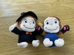 おさるのジョージ　ベビージョージ　ハロウィン　ネコ　魔法使い　ぬいぐるみ