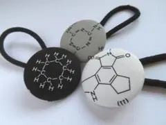 再販4【1個売り】化学ヘアゴム2点セット