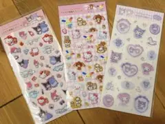 樹脂もりシール・すりガラス風シール3枚セット