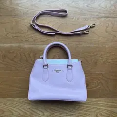 Samantha Vega ピンク ハンドバッグ 取り外し可能ストラップ付き