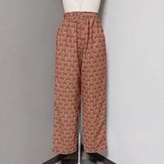 クティール　サラサラ生地　柄　リラックスパンツ
