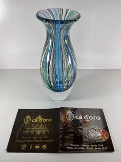 希少 ムラーノグラス フラワーベース　花瓶White Iridescent 希少 ムラーノグラス フラワーベース 花瓶White Iridescent - メルカリ