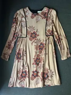 ZARAダスティピンク　花柄 ワンピース 150