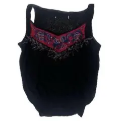 ニットトップス　タンクトップ　y2k サマーニット　キャミソール