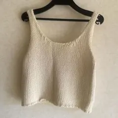 COCO DEAL ノースリーブニット アイボリー