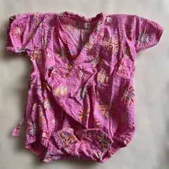 花火柄　ベビー甚平 サイズ70 綿100%