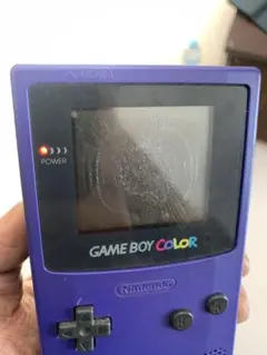『送料無料！』ゲームボーイカラー パープル ジャンク 電源入ります！ ソフト付き