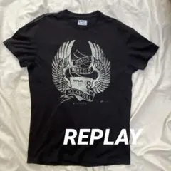 REPLAY メンズ Tシャツ ブラック系