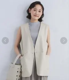 グリーンレーベルリラクシング　C/LI ミドル ジレ