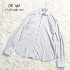 オリアン ORIAN ワイシャツ 長袖シャツ ペイズリー柄 綿100 ストレッチ