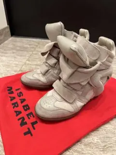 かな様専用 ISABEL MARANT インヒールスニーカー グレー 37 - メルカリ