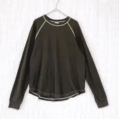 3664 ロデオクラウン　ロンT 長袖　Tシャツ　ワッフル　グレー　薄手　F