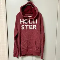 ホリスター ビッグロゴ プルオーバーパーカー ボルドー S