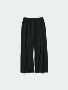 UNIQLO ユニクロ　スウェットワイドパンツ　ブラック
