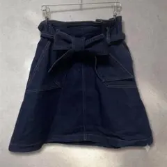 ダズリン Dazzlin デニムスカート リボンベルト Sのサムネイル