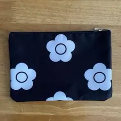 MARY QUANT ポーチ ブラック 花柄のサムネイル