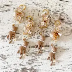 【423】ハンドメイド　オリジナルチャーム　コネクター　猫