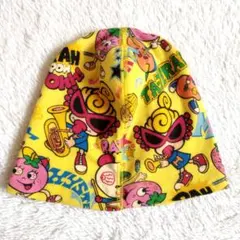 ヒステリックミ二 hysteric mini ニット帽 ビーニー 総柄 イエロー