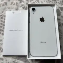 Apple iPhone XR 本体 ホワイト64gb SIMフリー　箱付き