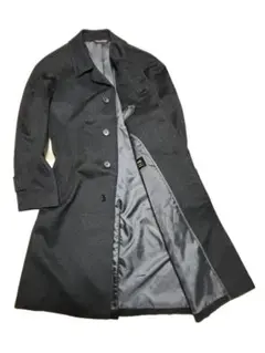 C378★マグカイザー新品同様カシミヤ100%メンズ コートA5(M)グレー通勤