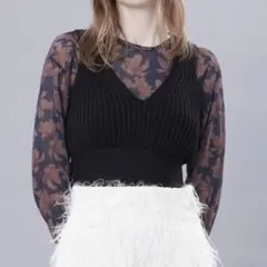 FUMIE TANAKA ビスチェ　白 ホワイト 新品タグつき 25SS】FUMIE TANAKA フミエタナカ /blend bustier / ビスチェ