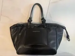 CHARLES & KEITH ブラック トートバッグ