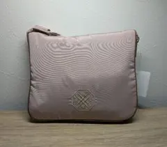 フランフラン　バイカラーサテン キャリーオントート ピンク ブラウン 2WAY