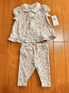 【新品未使用】Ralph Lauren ベビー　花柄トップスレギンスセット 3M