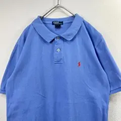 USA古着 Ralph Lauren ラルフローレン ポロシャツ 紫のサムネイル