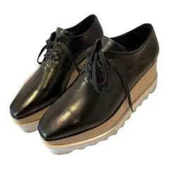 ✳︎値下げしました！ステラマッカートニー　レザースニーカー厚底ブラック36ハーフ