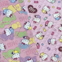平成レトロ サンリオ ハローキティ キルティング 生地 ＊訳あり