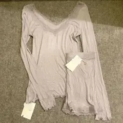 ジェラートピケ　新品　ルームウェア　セット　ソックス　パジャマ　靴下