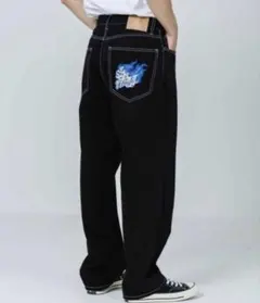 XLARGE デニムパンツ ダイス ファイヤー刺繍のサムネイル